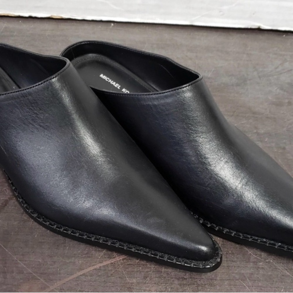 Michael Kors Black Leather Women’s Mules - Size 8 - Picture 7 of 7